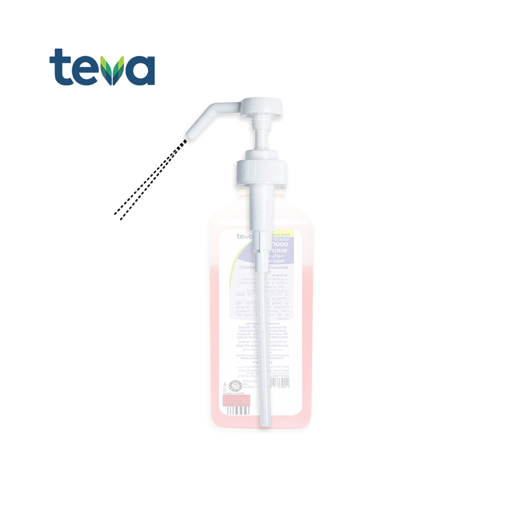 חיטוי ידיים-משאבה לספטל סקרב teva