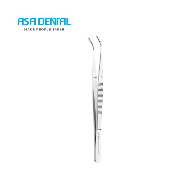 פינצטה כירורגית 12.5ס"מ מעוגל Asa Dental Semken 0630-2