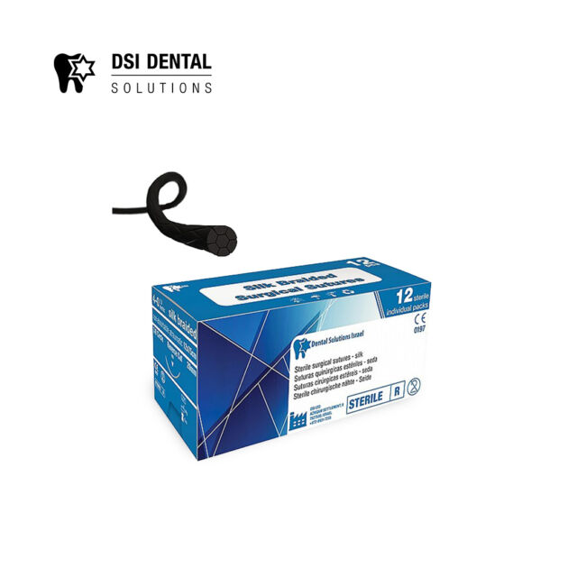 חוט תפירה-משי DSI DS19 2/0