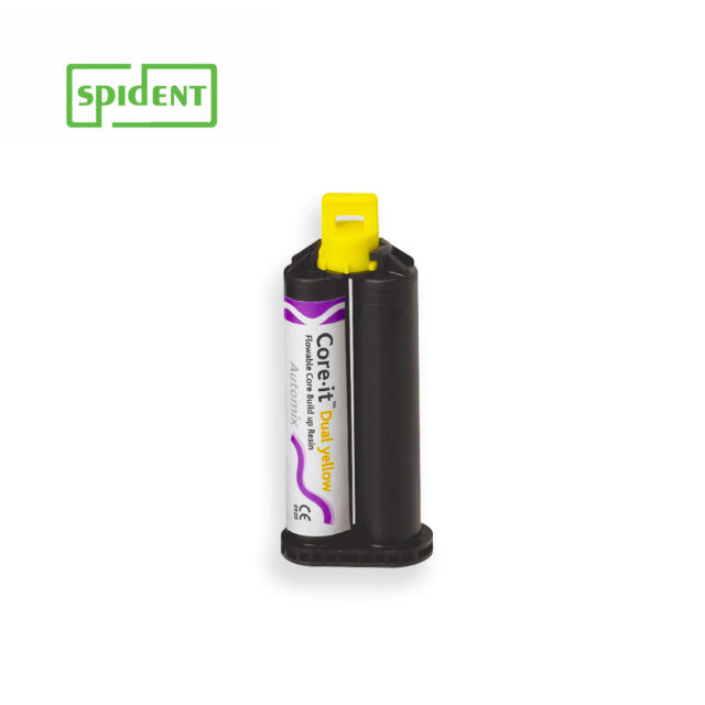 קומפוזיט למבנים-קרט' 50גר' Spident Core-it Yellow