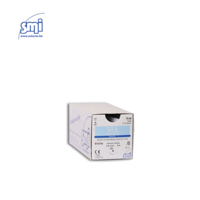 חוט תפירה-משי 3/0 Smi DS24
