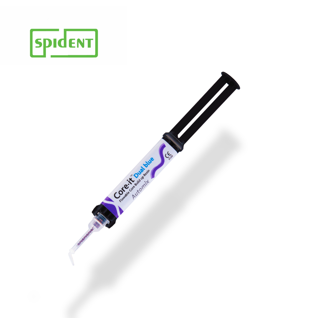 קומפוזיט למבנים-מזרק 10גר' (2) Spident Core-it Blue
