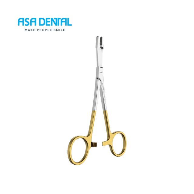 מחזיק מחט מספריים 14ס"מ Asa Dental Olsen-Hegar 0405-14TC