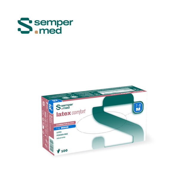כפפות לטקס ללא טלק Sempercare