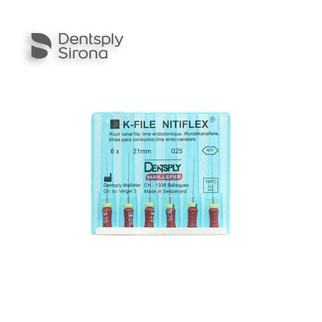 פיילס גמיש 25/21מ"מ (6) Dentsply NitiFlex