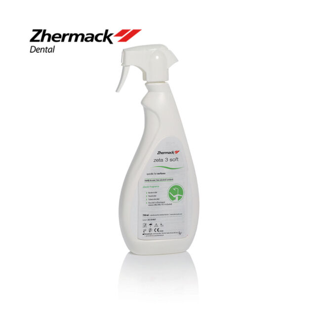 חיטוי משטחים-ספריי 750מ"ל Zhermack Zeta 3 Soft