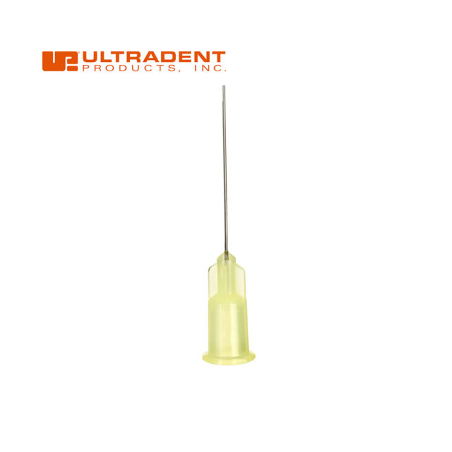 מחטי שטיפה-צהוב יציאה קדמית (20) UltraDent Endo-Eze 27G