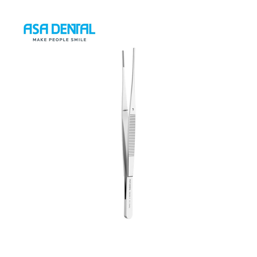 פינצטה כירורגית 12.5ס"מ ישר Asa Dental Semken 0630-1