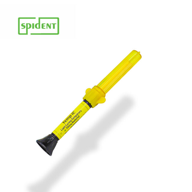 סתימה זמנית-מזרק צהוב 3גר' (3) Spident Temp-it LC