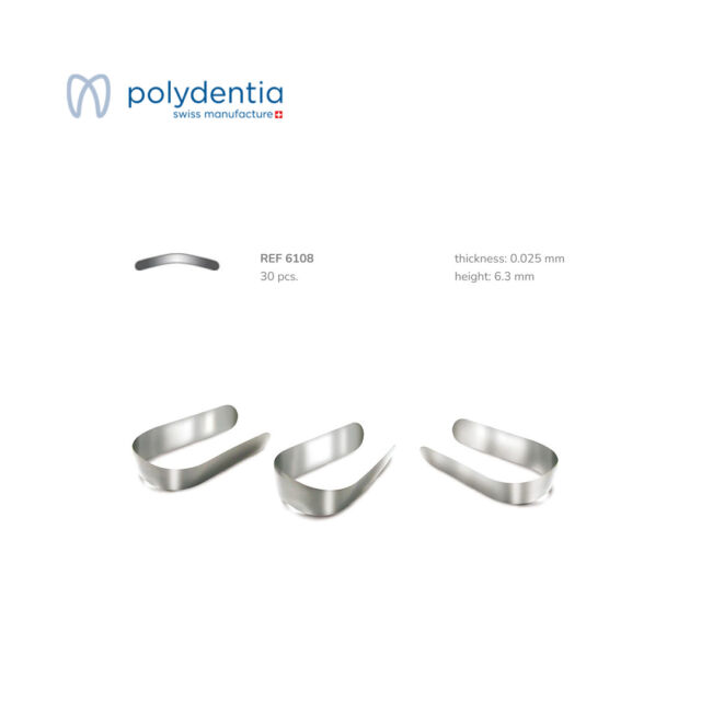 מטריצה 6.3מ"מ 0.025מ"מ (30) 6108 Polydentia Contoured