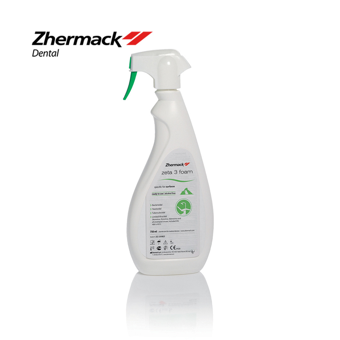 חיטוי משטחים-ספריי 750מ"ל Zhermack Zeta 3 Foam