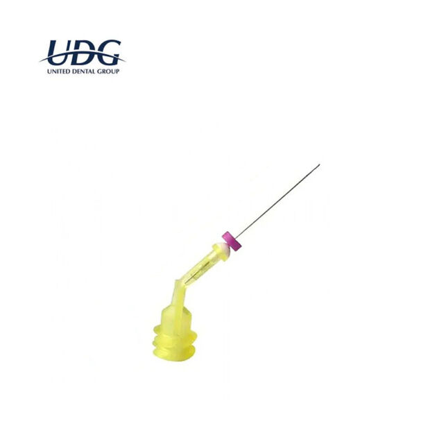 מחטי שטיפה-צהוב יציאה צדדית (50) UDG 30G 22mm