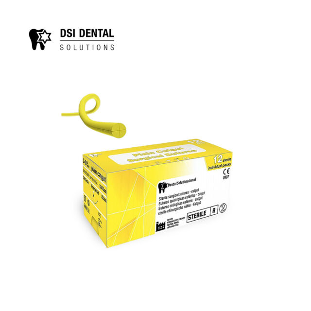 חוט תפירה-נמס DSI Plain Catgut DS22 2/0