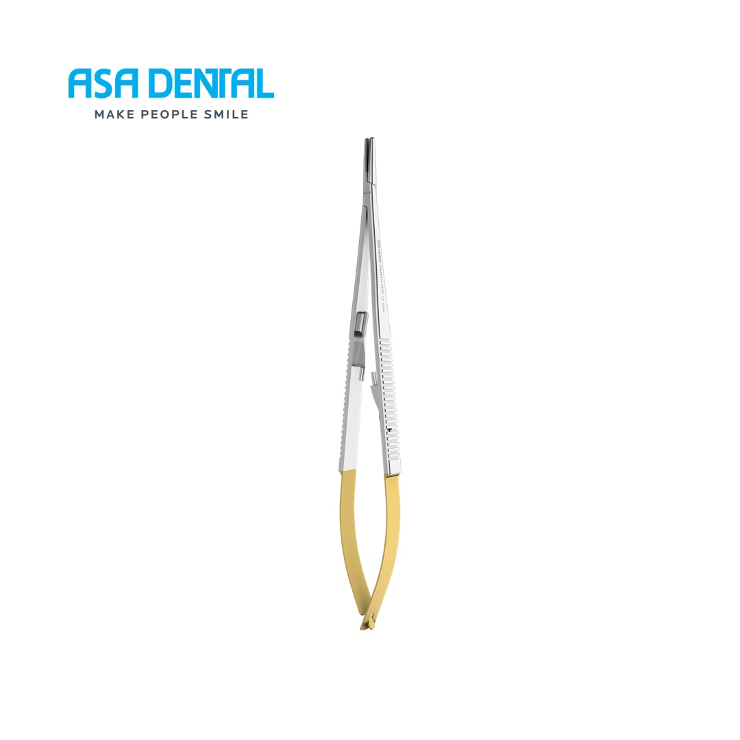 מחזיק מחט 18ס"מ ישר Asa Dental Castroviejo TC