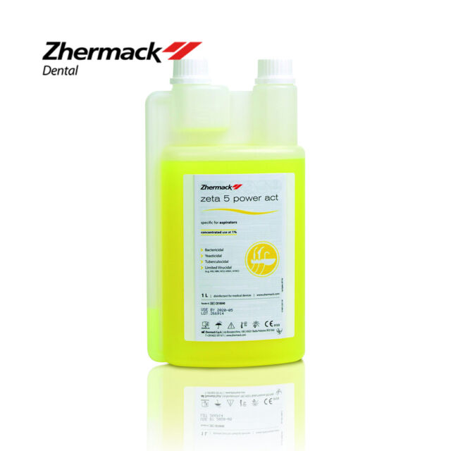 חיטוי סקשן-נוזל 1ליטר Zhermack Zeta 5 Power ACT