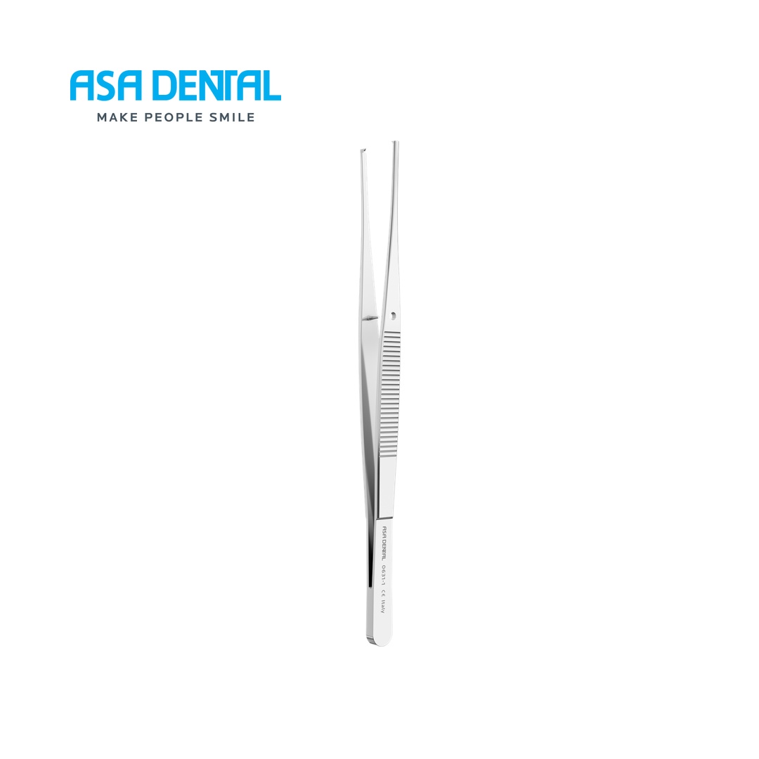פינצטה כירורגית 12.5ס"מ ישר Asa Dental Semken 1x2 0631-1