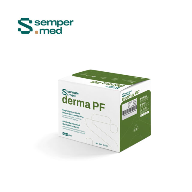 כפפות סטריליות ללא טלק (2) SemperMed 6.0