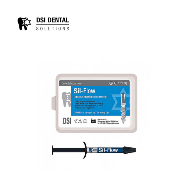 סתימה זמנית למבנים-מזרק 2גר' (5) DSI Sil-Flow
