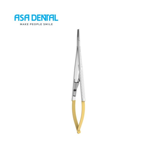 מחזיק מחט 14ס"מ ישר Asa Dental Castroviejo TC