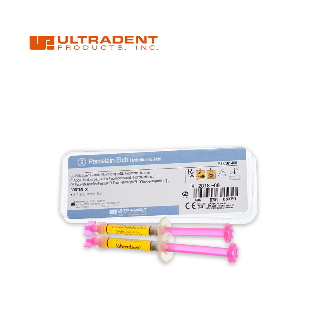 אצ'ינג-חרסינה צהוב 1.2מ"ל (2) UltraDent 9%