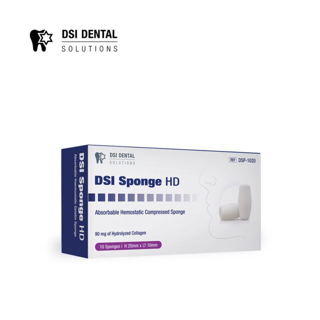 ספוגיות קולגן (10) DSI Pure Sponge 10/20