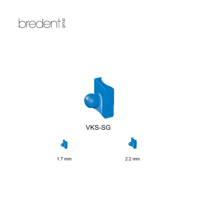 חיבור זכר כחול צד 2.2 (2) Bredent VKS-SG