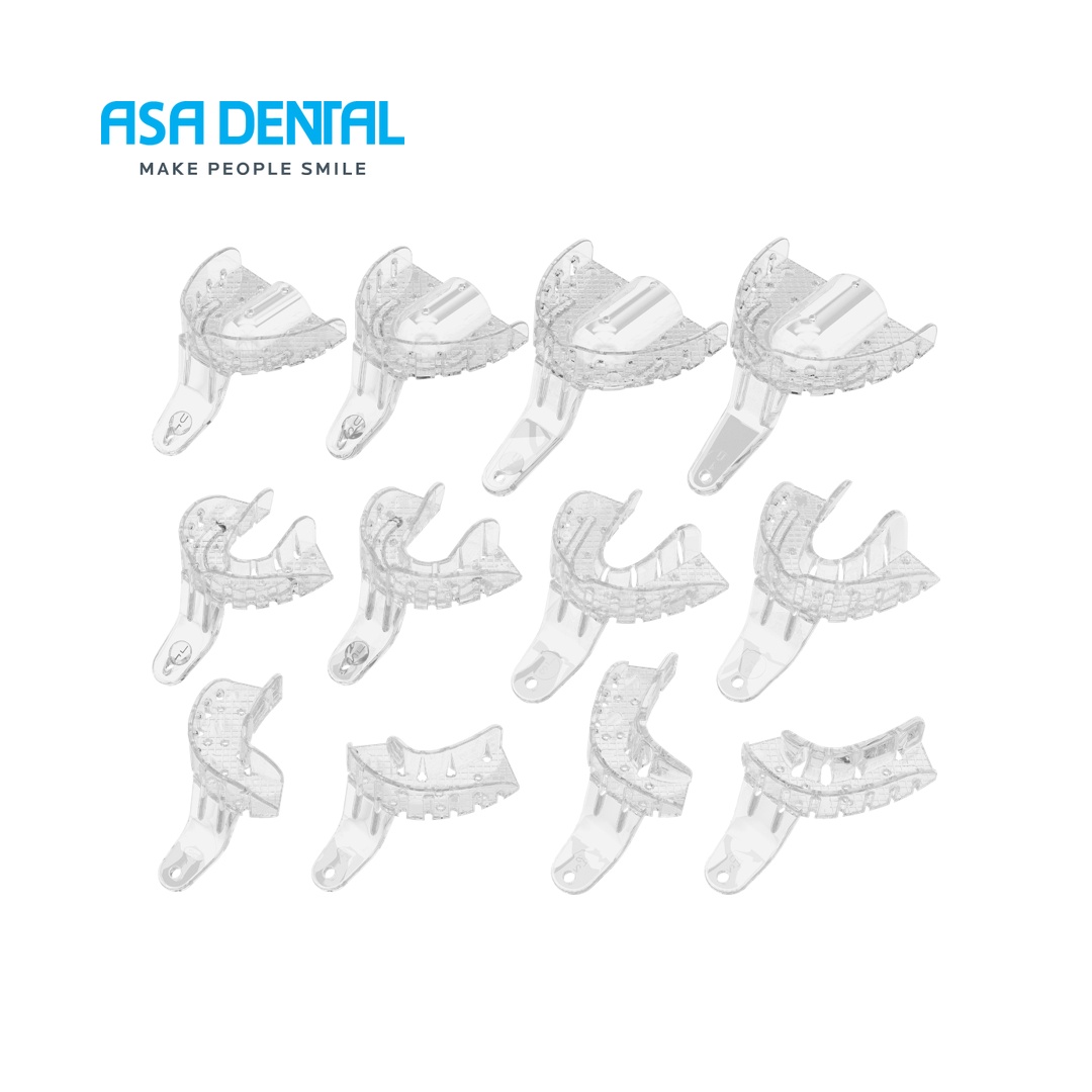 כפות פלסטיק שקופות-סט (12) Asa Dental